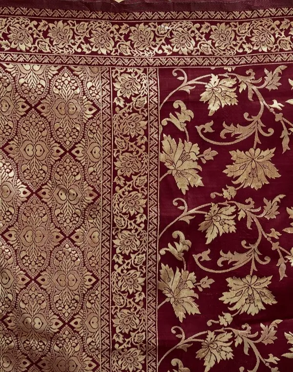 Maroon_Banarasi_Silk_Saree_For_Women