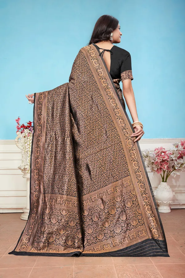 Brown_Printed_Saree_For_Women