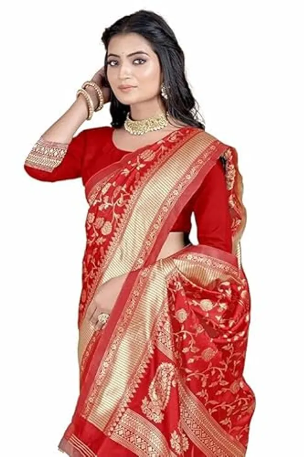 Red_Banarasi_Silk_Saree_For_Women