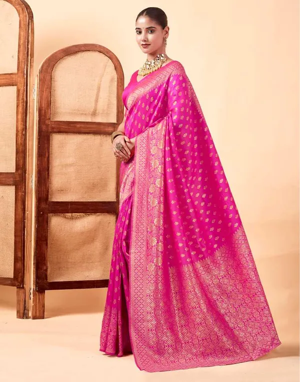 Pink_Woven_Saree_For_Women