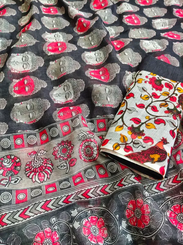 Black_Printed_Saree_For_Women