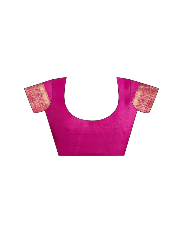 Magenta_Banarasi_Silk_Saree_For_Women