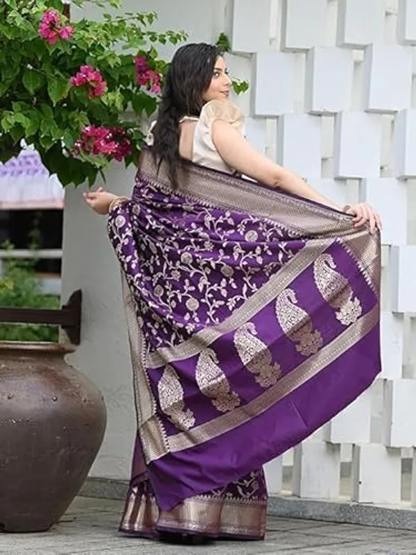 Purple_Banarasi_Silk_Saree_For_Women