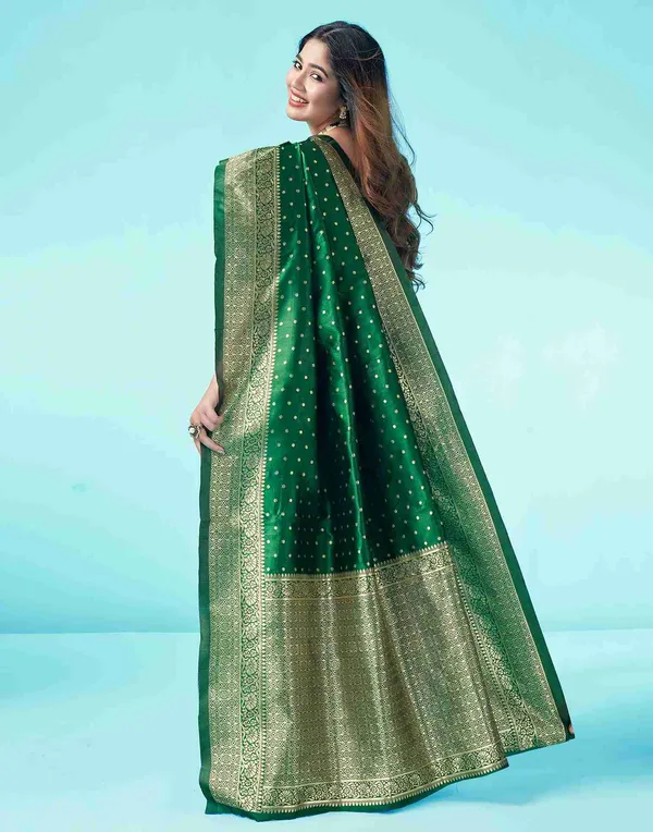 Green_Zari_Border_Saree_For_Women