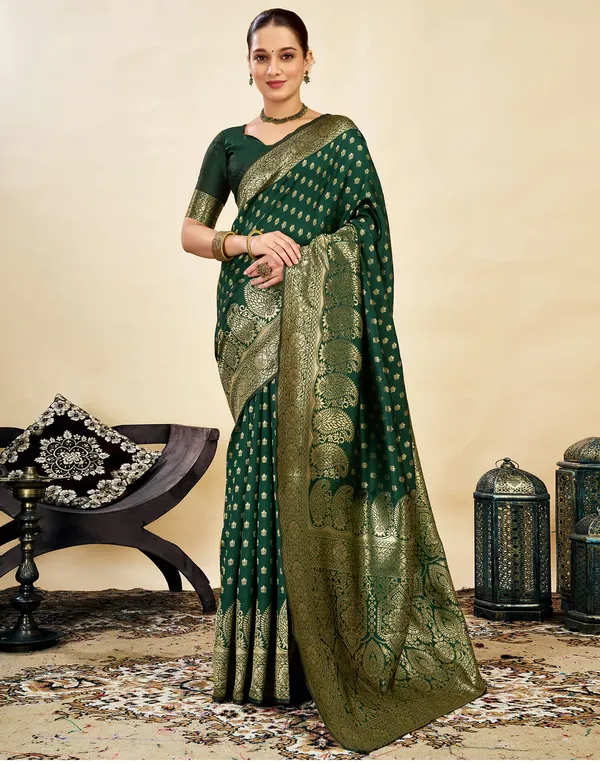 Green_Brocade_Saree_For_Women