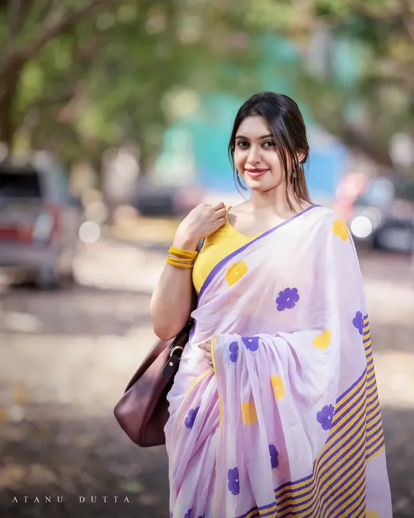 Lavender_Floral_Saree_For_Women