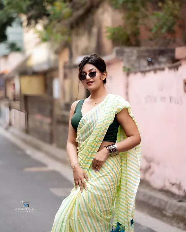 Green_Striped_Saree_For_Women