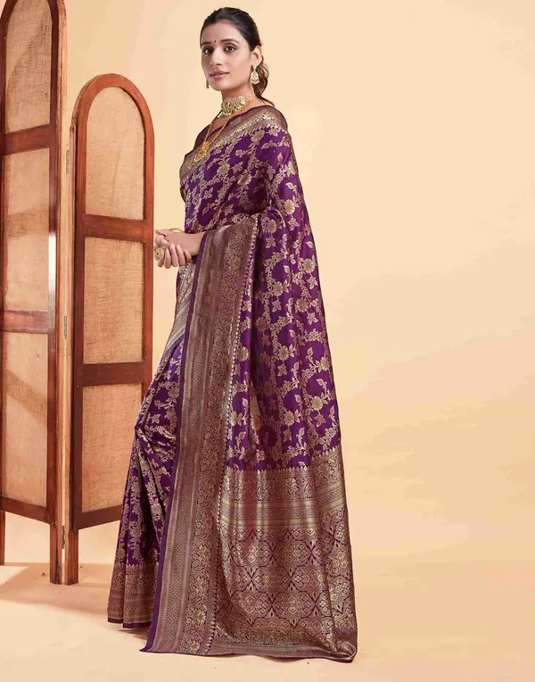 Purple_Woven_Saree_For_Women