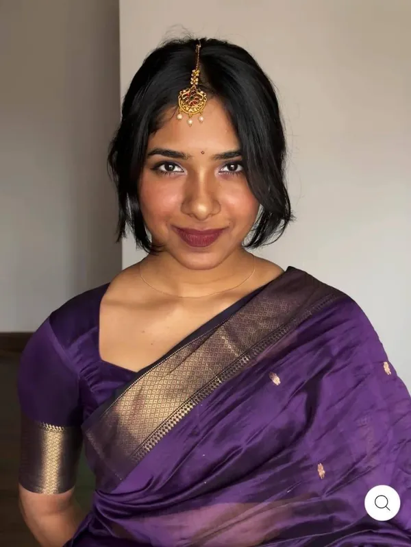 Purple_Gold_Border_Saree_For_Women
