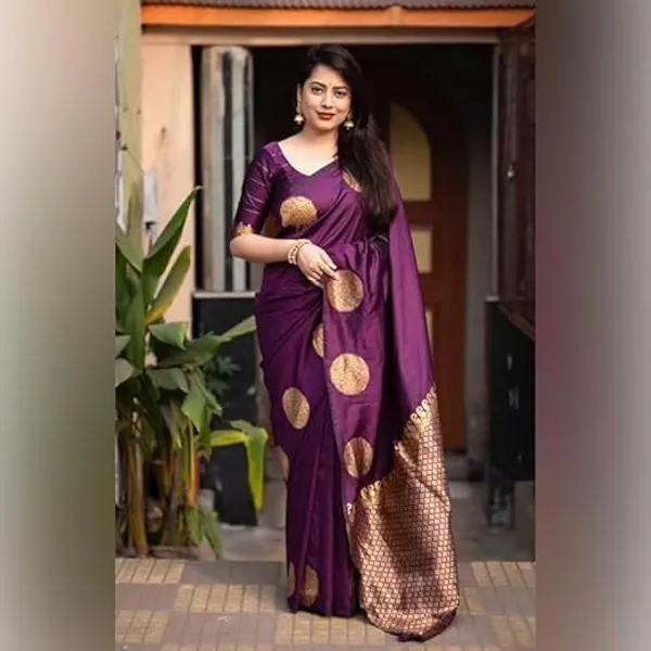 Dark_Purple_Soft_Silk_Woven_Saree_For_Women
