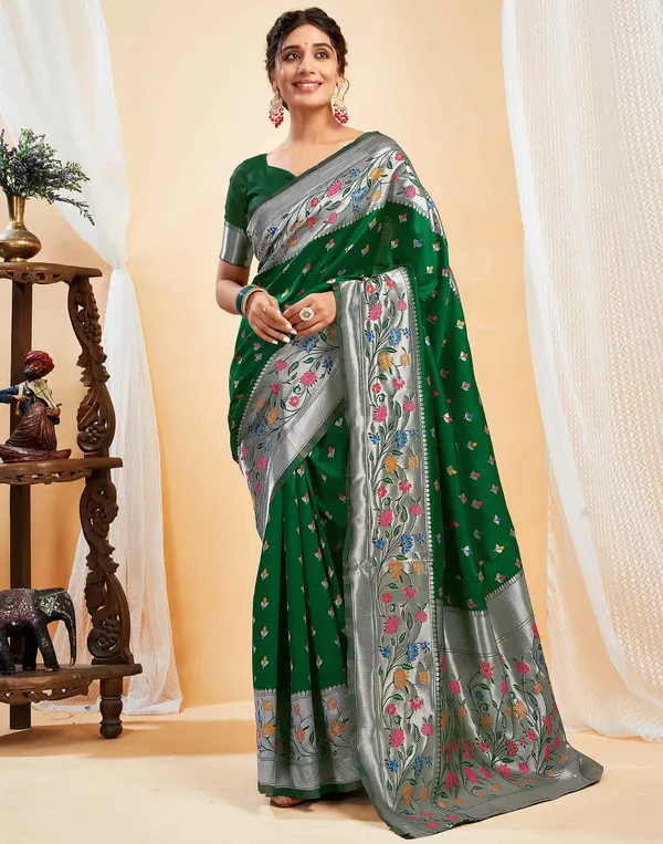 Green_Banarasi_Silk_Saree_For_Women