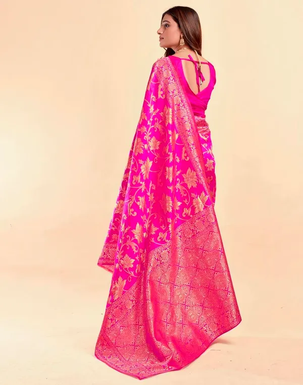 Pink_Banarasi_Silk_Saree_For_Women