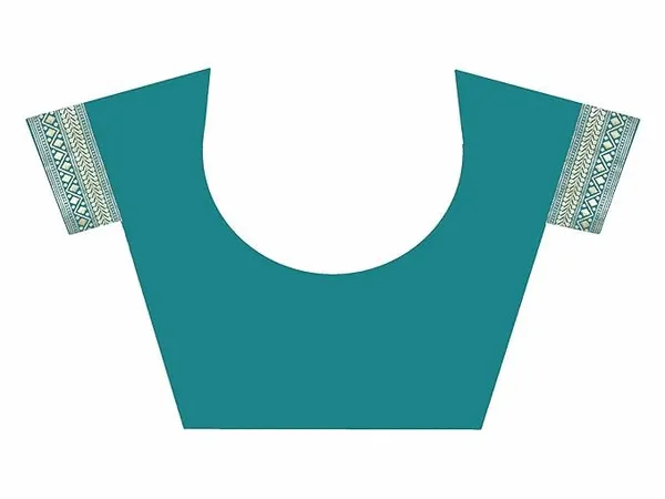 Teal_Banarasi_Silk_Saree_For_Women