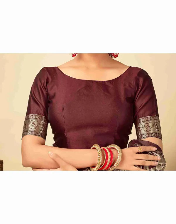 Maroon_Banarasi_Silk_Saree_For_Women