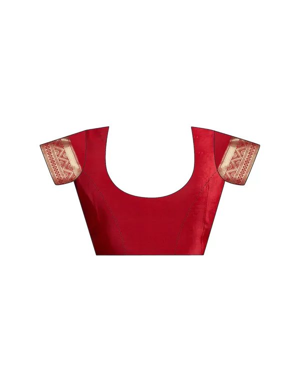 Red_Woven_Saree_For_Women