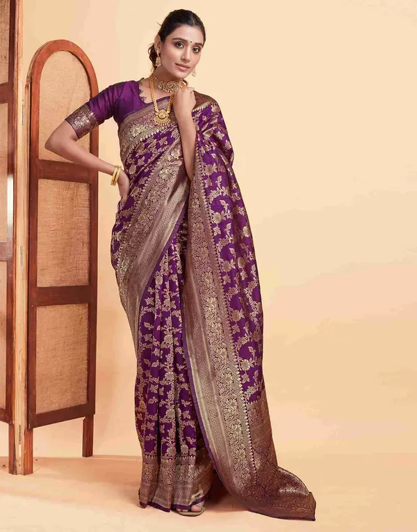 Purple_Woven_Saree_For_Women