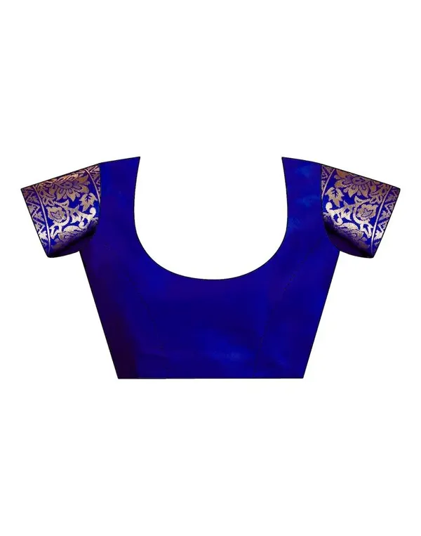 Blue_Banarasi_Silk_Saree_For_Women