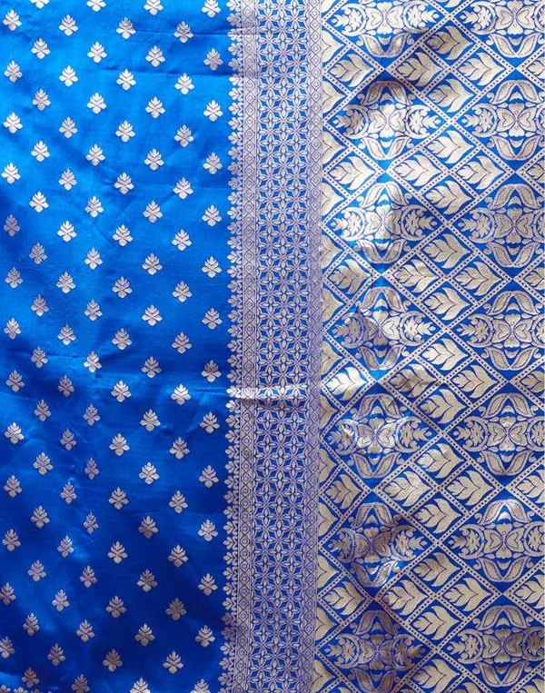 Blue_Banarasi_Silk_Saree_For_Women