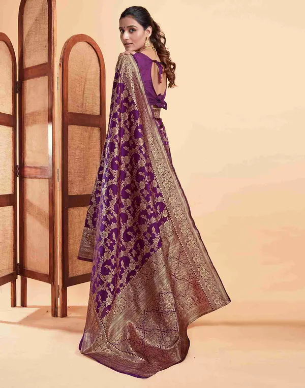 Purple_Woven_Saree_For_Women