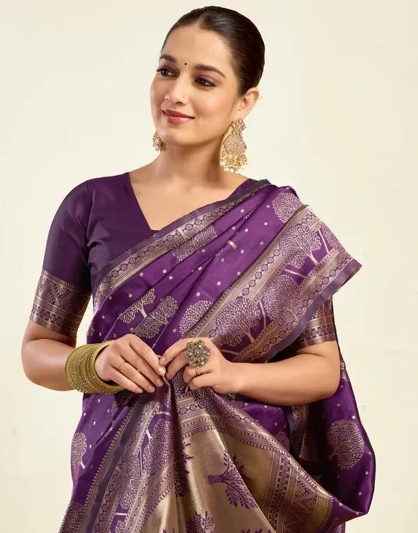 Purple_Woven_Ethnic_Saree_For_Women