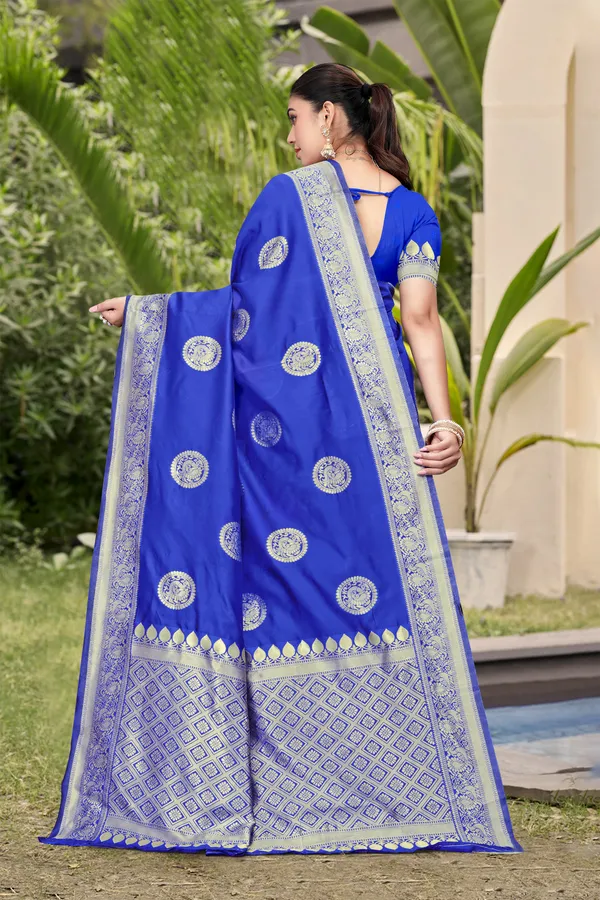 Blue_Woven_Saree_For_Women