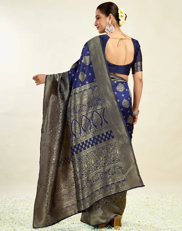 Blue_Woven_Traditional_Saree_For_Women