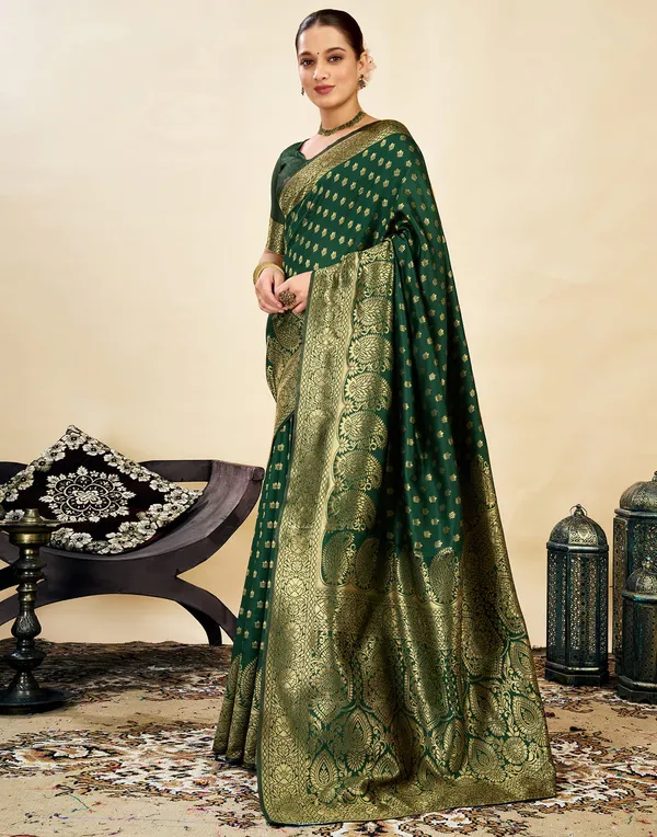 Green_Brocade_Saree_For_Women