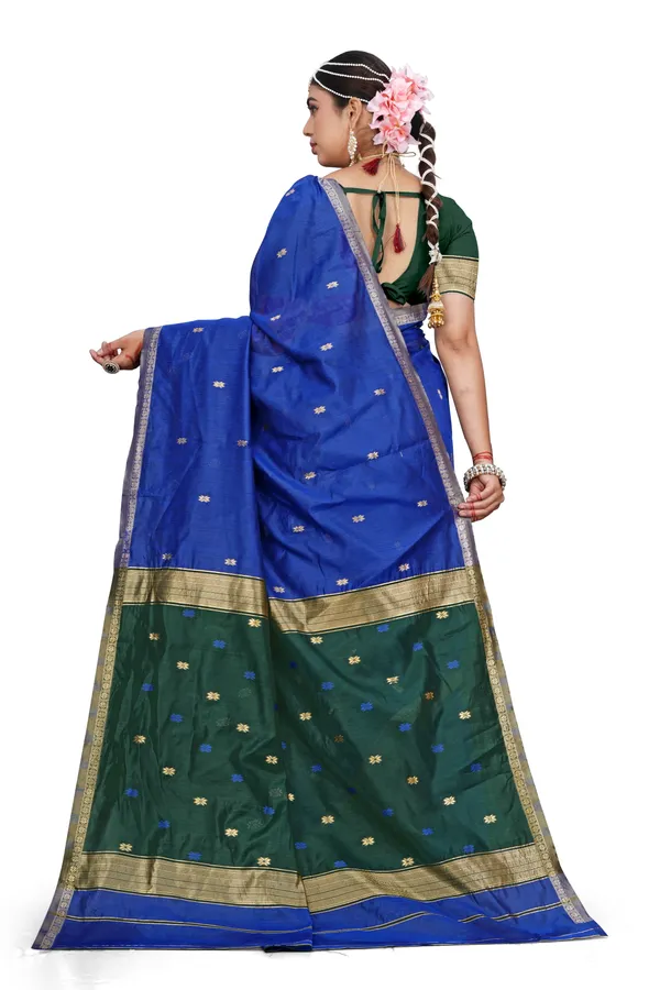 Blue_Green_Traditional_Saree_For_Women