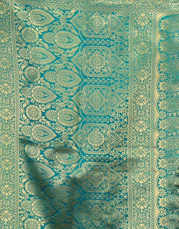 Teal_Woven_Traditional_Saree_For_Women