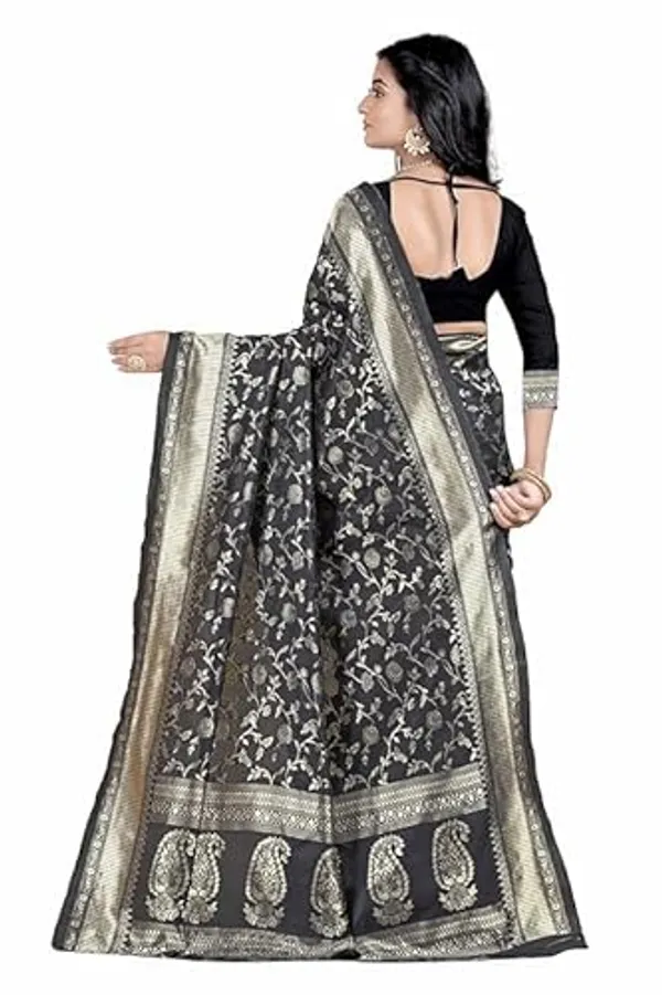 Black_Banarasi_Silk_Saree_For_Women