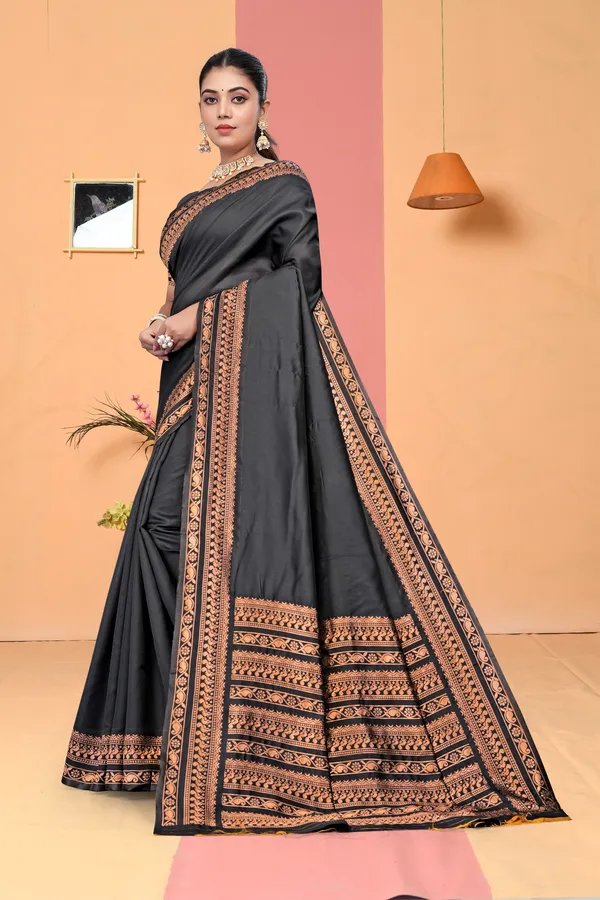 Black_Printed_Saree_For_Women