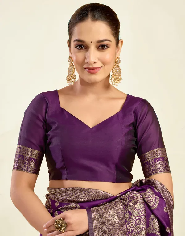 Purple_Banarasi_Silk_Saree_For_Women