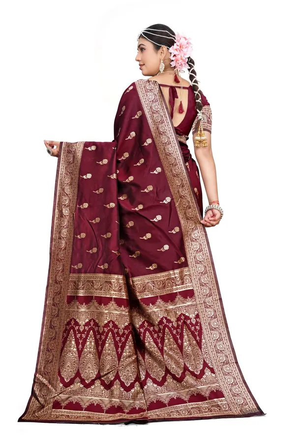 Maroon_Traditional_Saree_For_Women