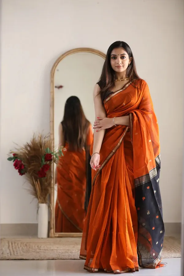 Orange_Traditional_Saree_For_Women