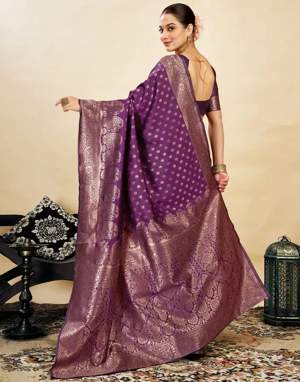 Purple_Banarasi_Silk_Saree_For_Women