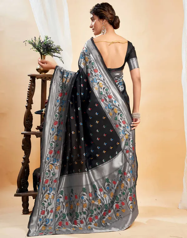 Black,_Silver_Banarasi_Silk_Saree_For_Women