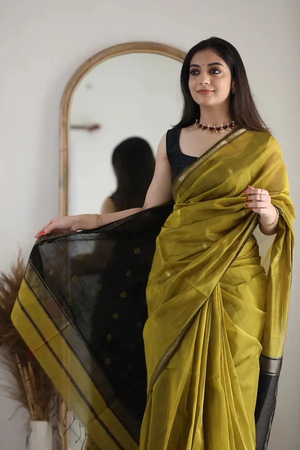 Olive_Green_Saree_For_Women