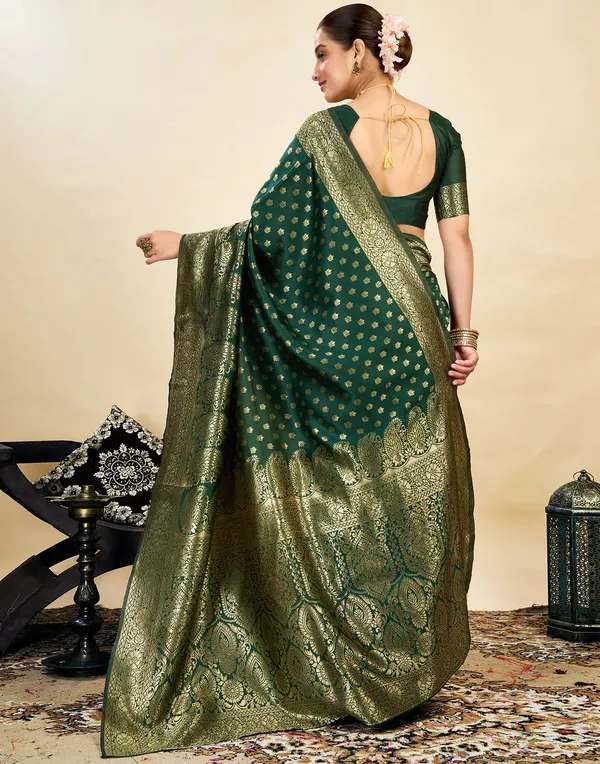 Green_Brocade_Saree_For_Women
