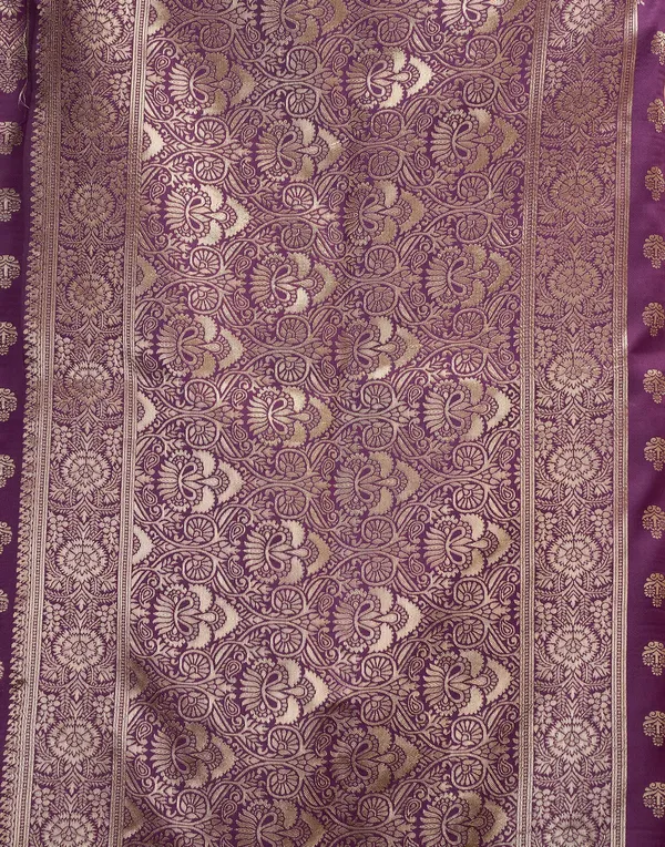Purple_Woven_Floral_Saree_For_Women
