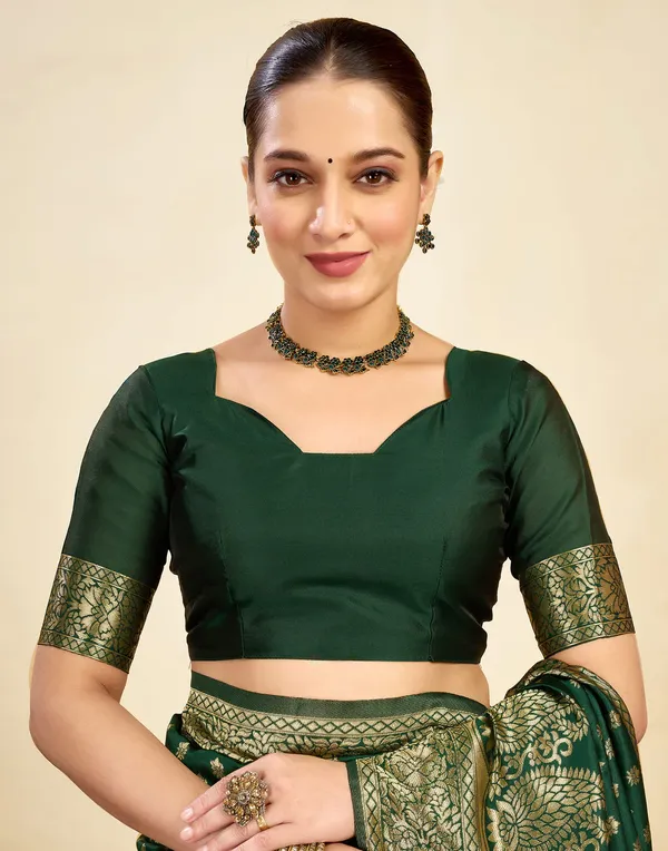 Green_Brocade_Saree_For_Women