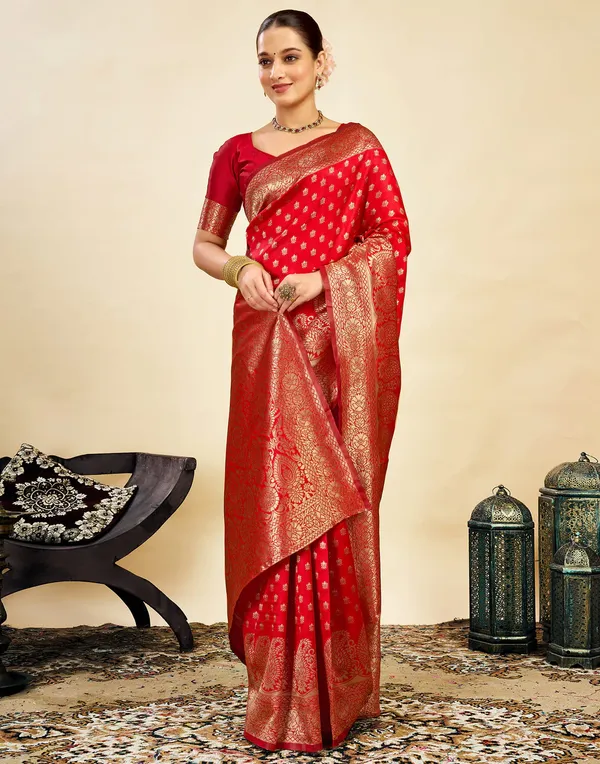 Red_Banarasi_Silk_Saree_For_Women