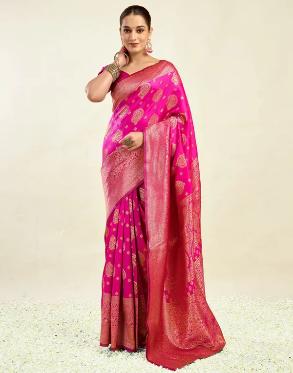 Pink_Woven_Brocade_Saree_For_Women