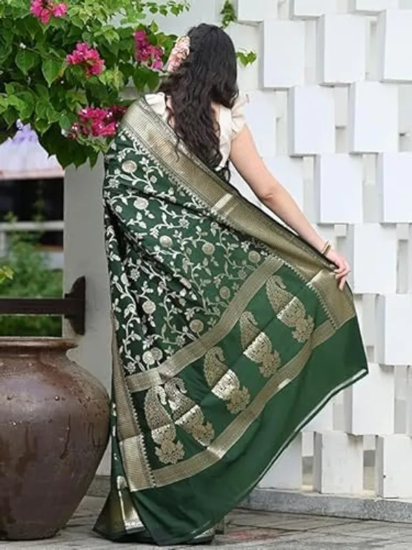 Green_Banarasi_Silk_Saree_For_Women