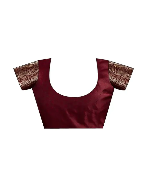 Maroon_Woven_Ethnic_Saree_For_Women