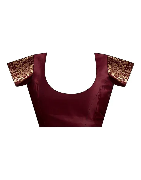 Maroon_Banarasi_Silk_Saree_For_Women