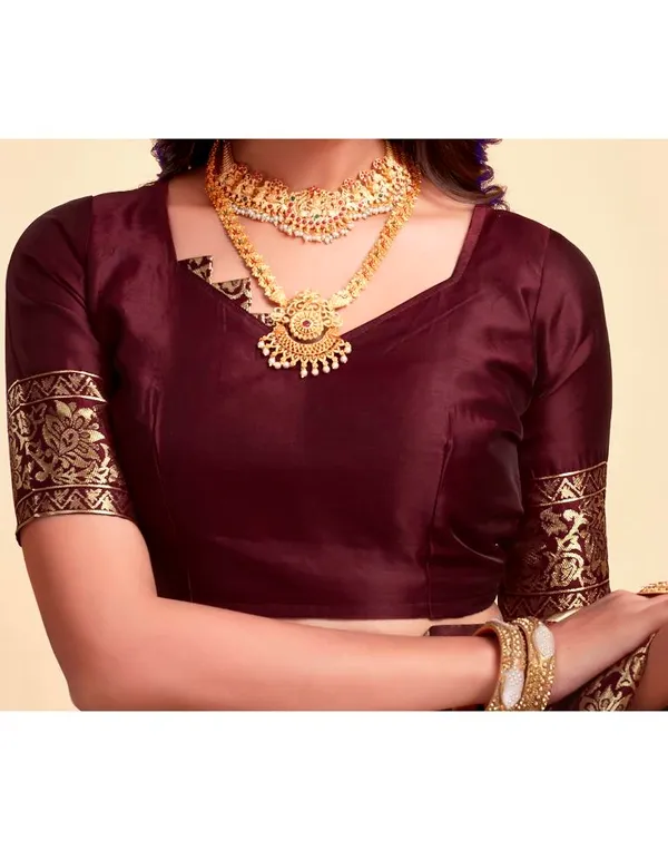 Maroon_Banarasi_Silk_Saree_For_Women