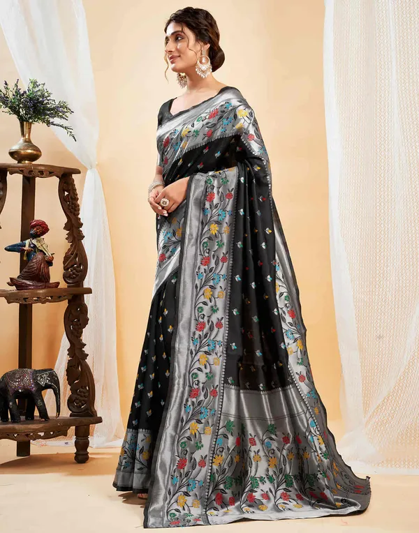 Black,_Silver_Banarasi_Silk_Saree_For_Women