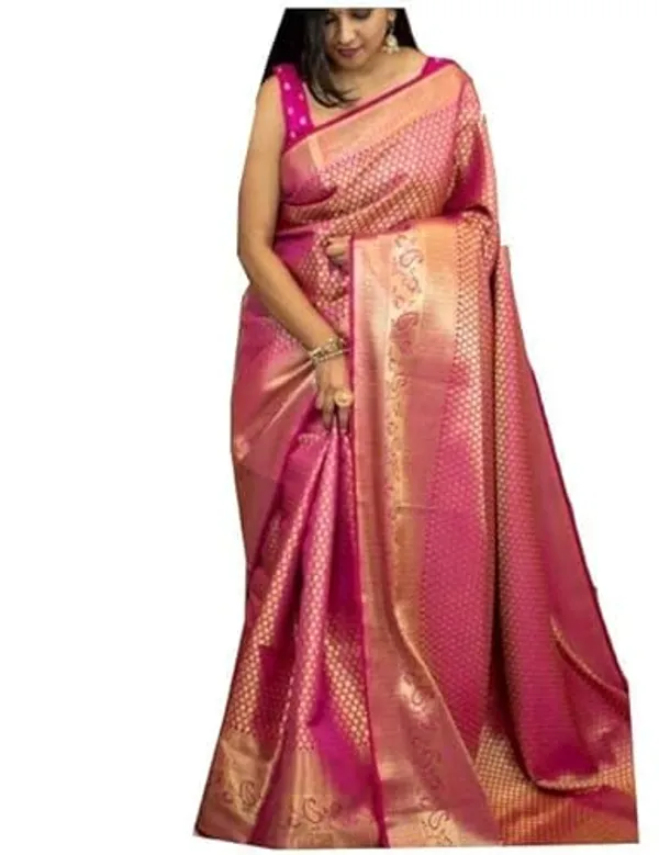 Pink_Woven_Ethnic_Saree_For_Women