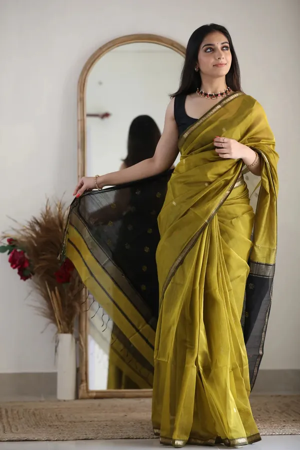 Olive_Green_Saree_For_Women