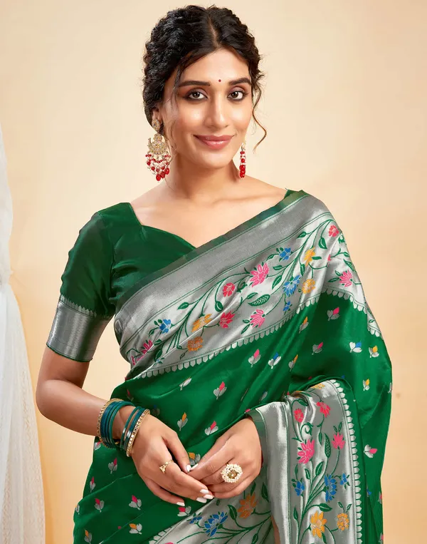 Green_Banarasi_Silk_Saree_For_Women